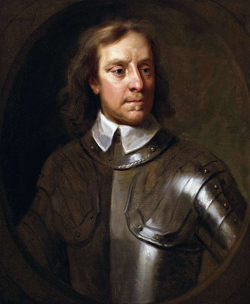 Retrato de Oliver Cromwell, Lord Protector de la República.