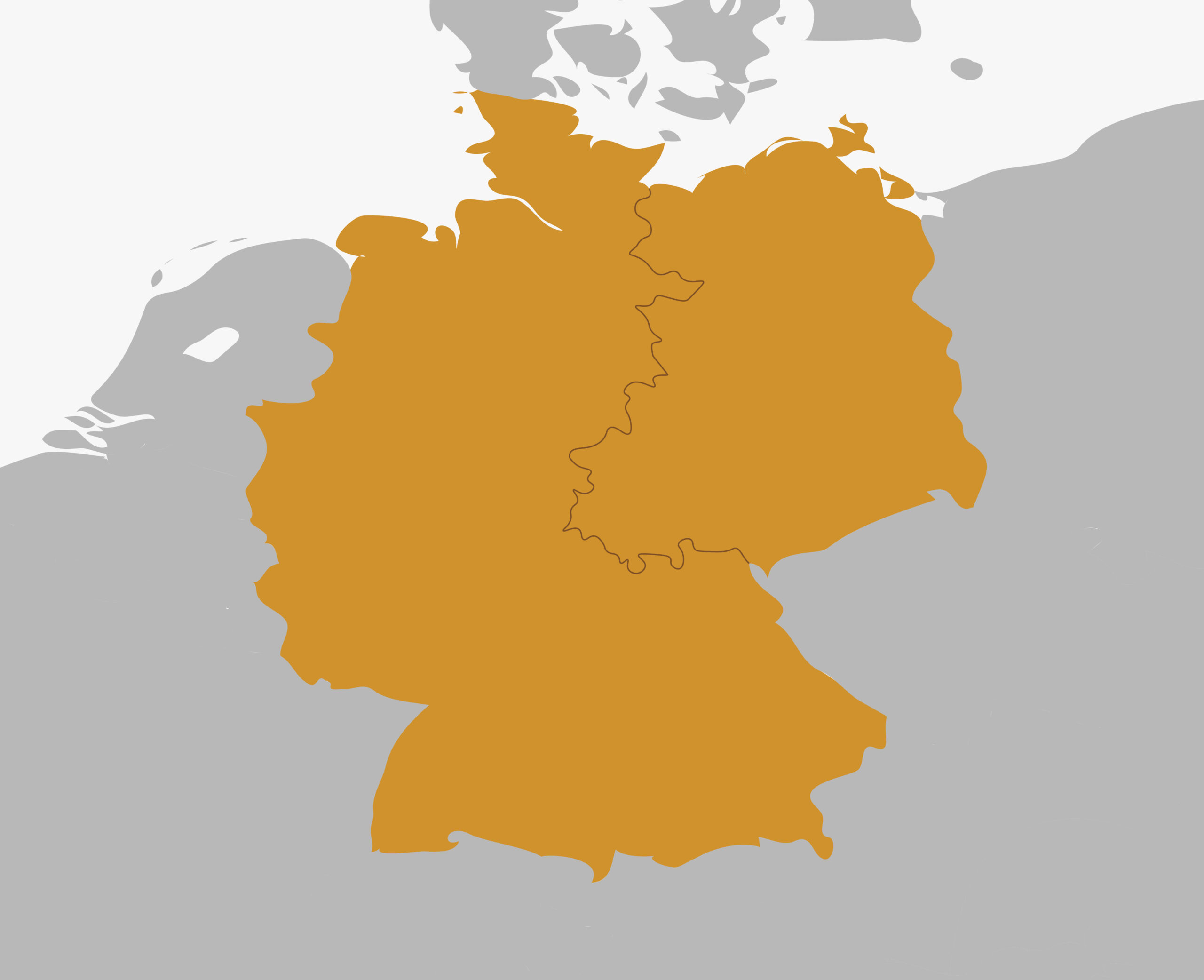 El muro de Berlín delimitaba todo el sector occidental de la ciudad, que era un enclave de la RFA en territorio de la RDA.