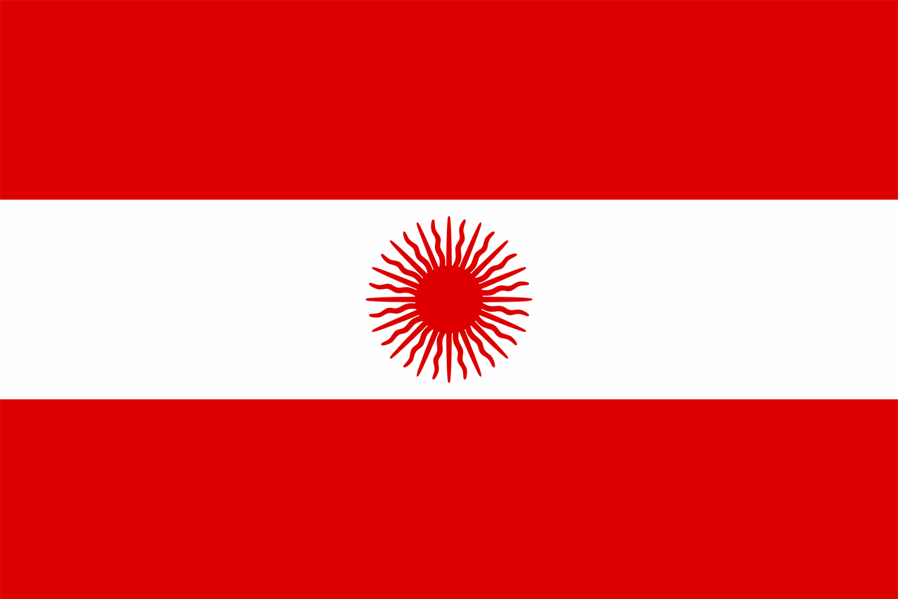 Bandera diseñada por José Bernardo Tagle.