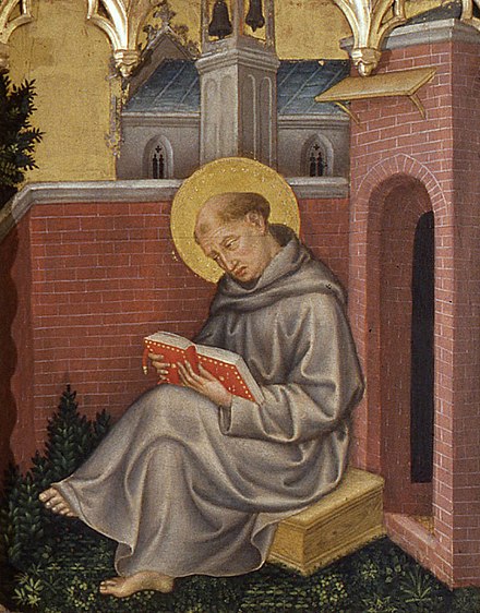 Santo Tomas de Aquino, pintura de Gentile da Fabriano.