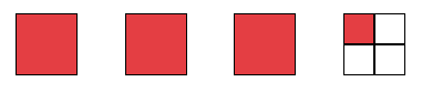 Representación gráfica de las fracciones mixtas