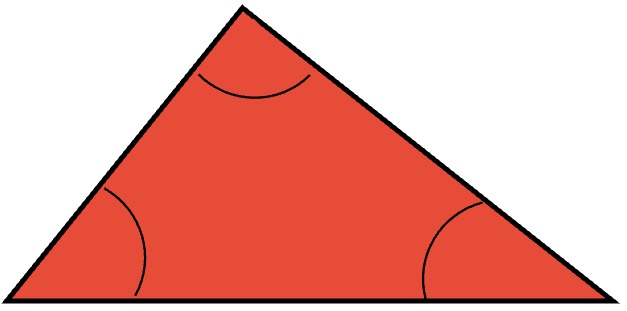 Imagen de un triángulo acutángulo.