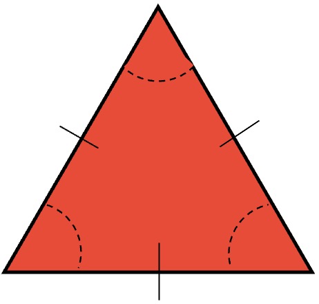 Figura de triángulo equilátero