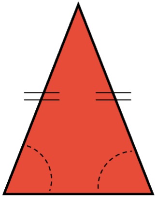 Imagen de triángulo isósceles