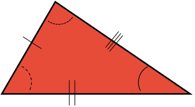 Imagen de triángulo escaleno.