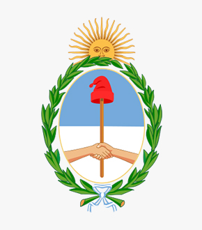 Imagen del escudo nacional argentino.