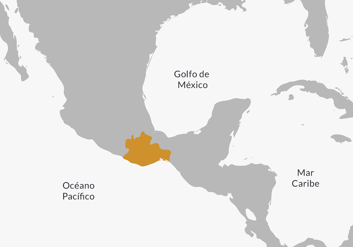 Ubicación en el mapa de los zapotecas.