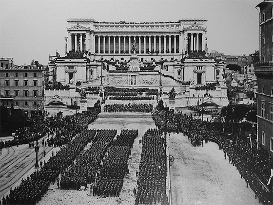 Celebración de la victoria, Roma, Italia, 1920.