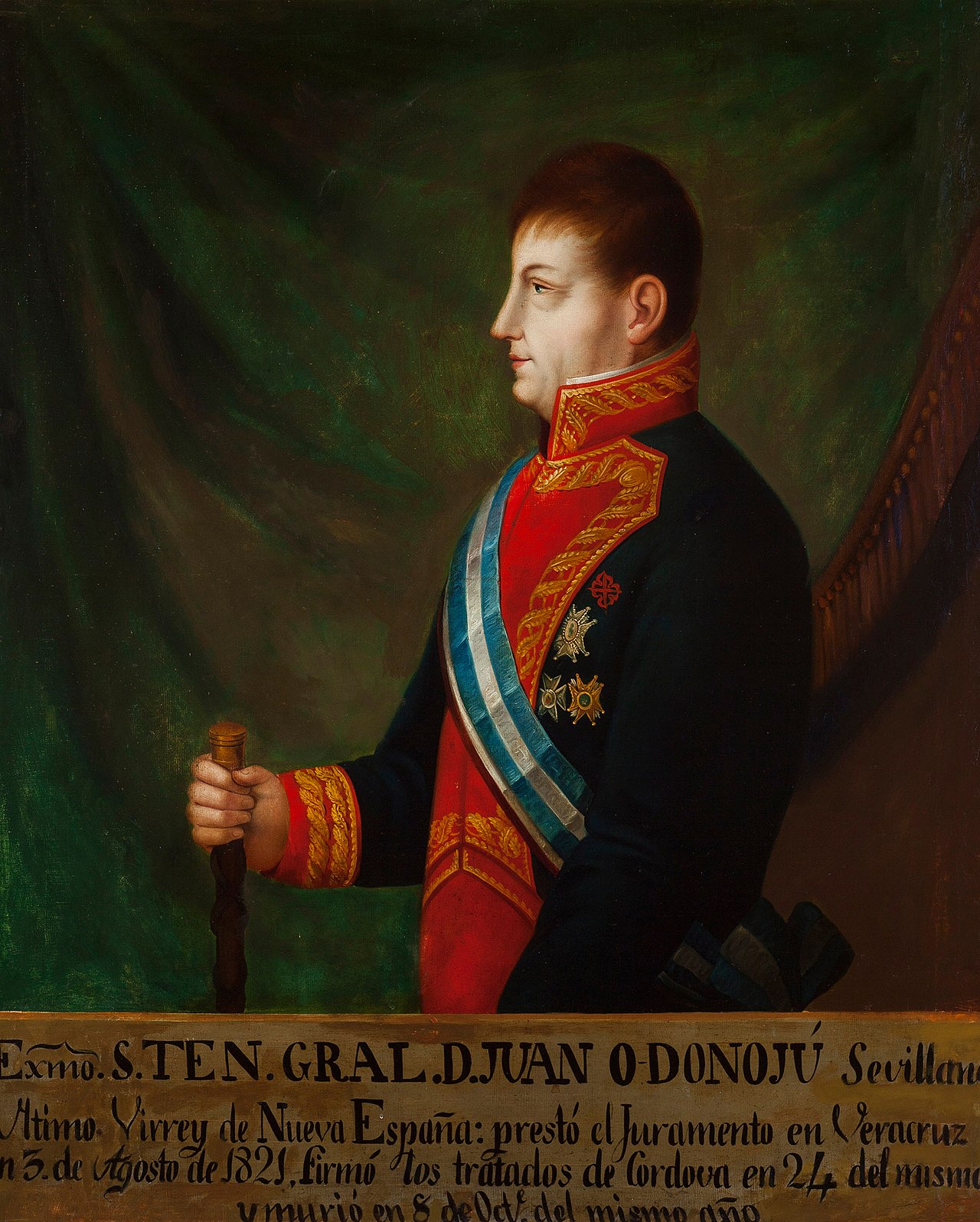 Juan O'Donojú y O'Ryan representado por un pintor cuya identidad se desconoce. 