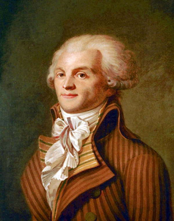 Retrato de Maximilien de Robespierre, principal líder jacobino.