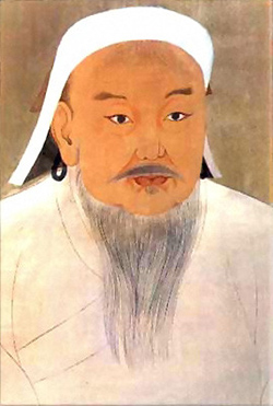 Retrato de Gengis Kan (1162-1227), fundador del Imperio mongol.