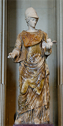 Imagen de la diosa Minerva.