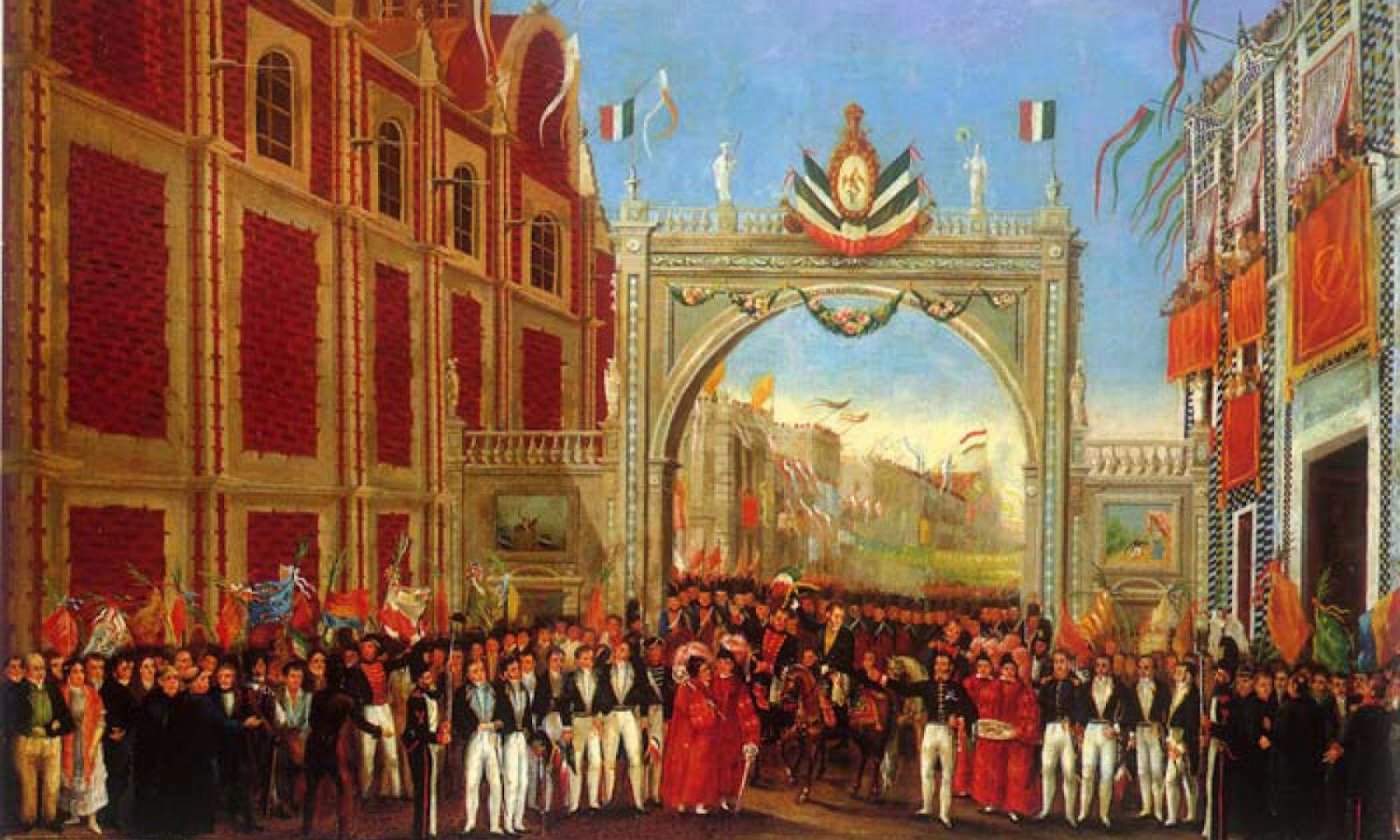 Entrada triunfal del Ejército Trigarante en Ciudad de México, el 27 de septiembre de 1821.
