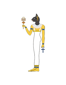 Representación de la diosa Bastet.