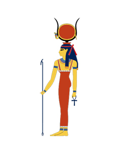 Representación del dios Hathor.