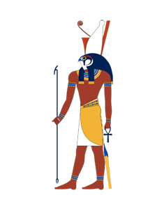 Representación del dios Horus.