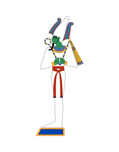 Representación del dios Osiris