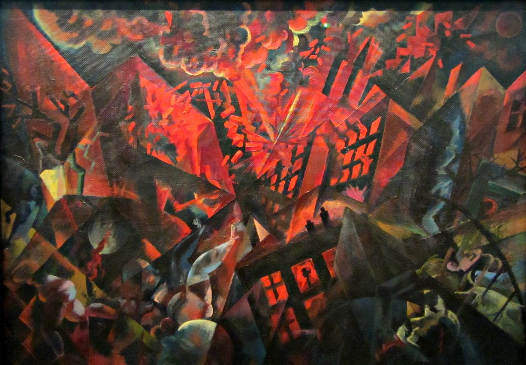 George Grosz, Explosión, 1917.