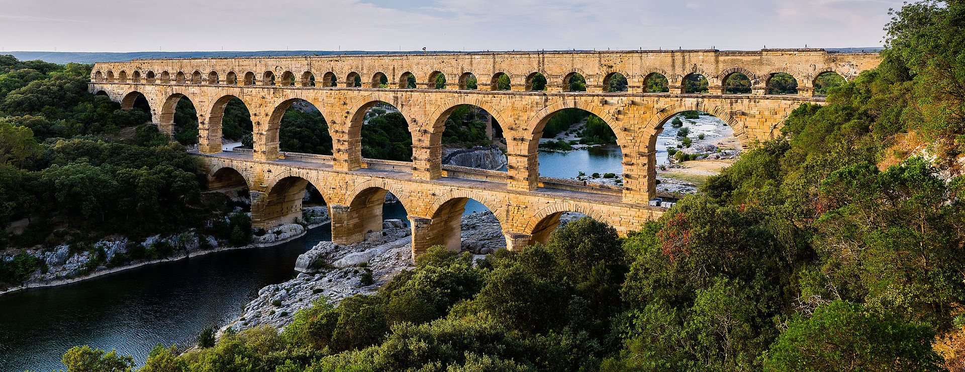 Imagen del Pont du Gard, Francia.