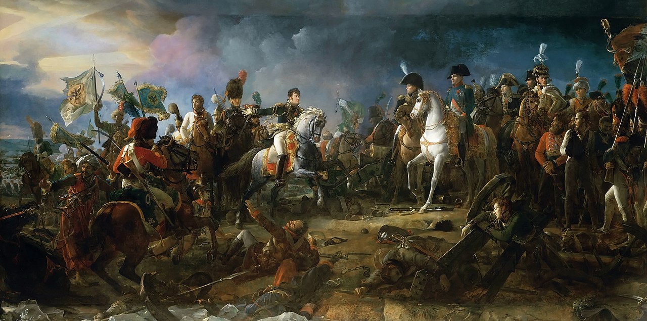 Napoleón en la batalla de Austerlitz, pintura al óleo de François Gérard.
