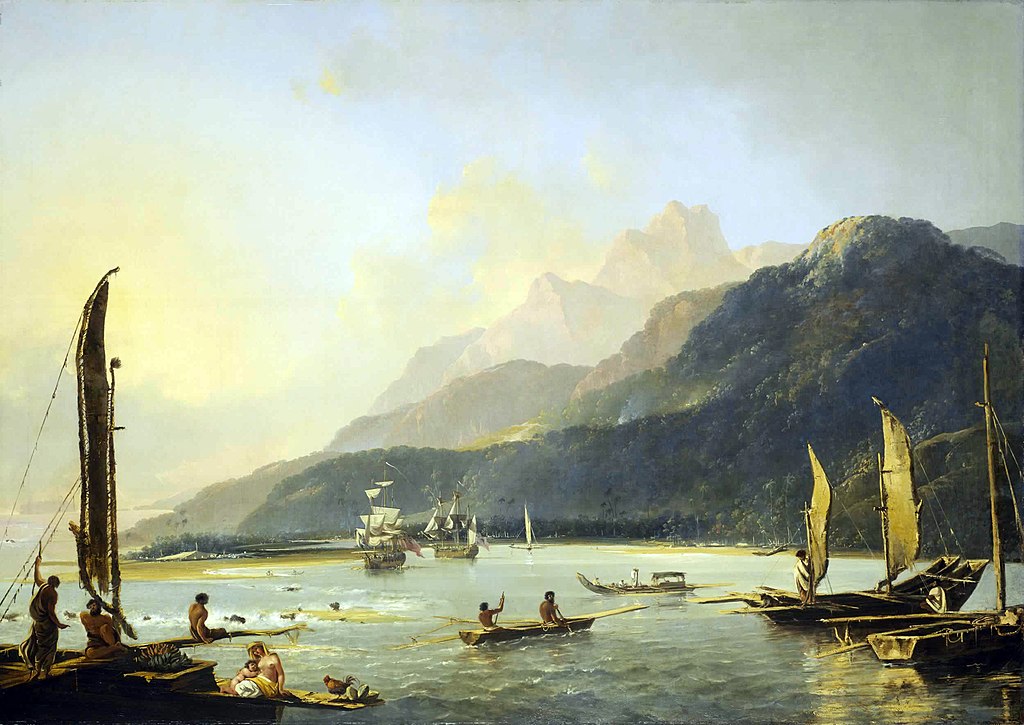 William Hodges, Segundo viaje de exploración de James Cook, Tahiti, 1776.