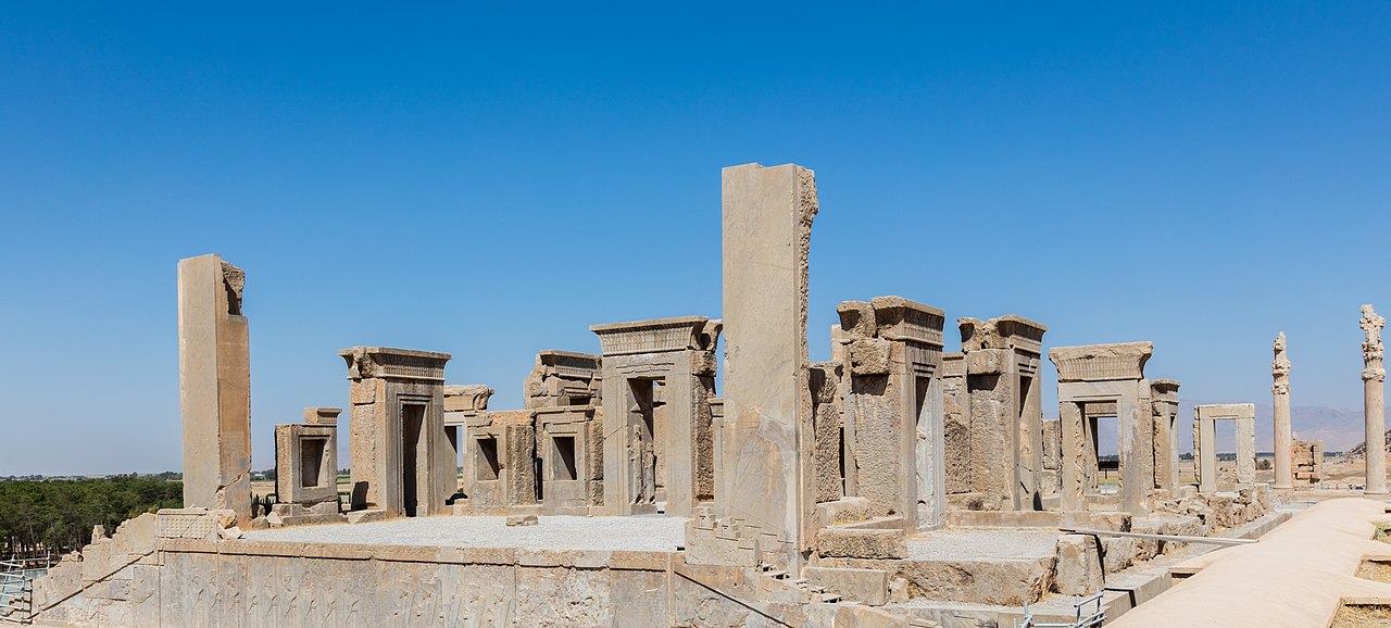 Ruinas del palacio real de Persépolis, levantado durante el reinado de Darío I, el Grande.