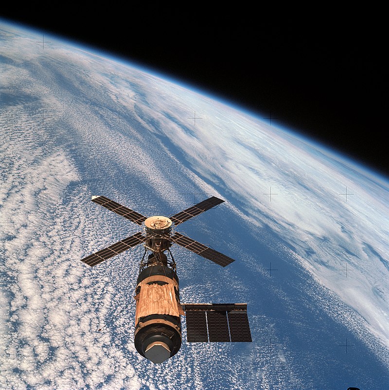 La estación espacial Skylab, puesta en órbita por los Estados Unidos en 1973.
