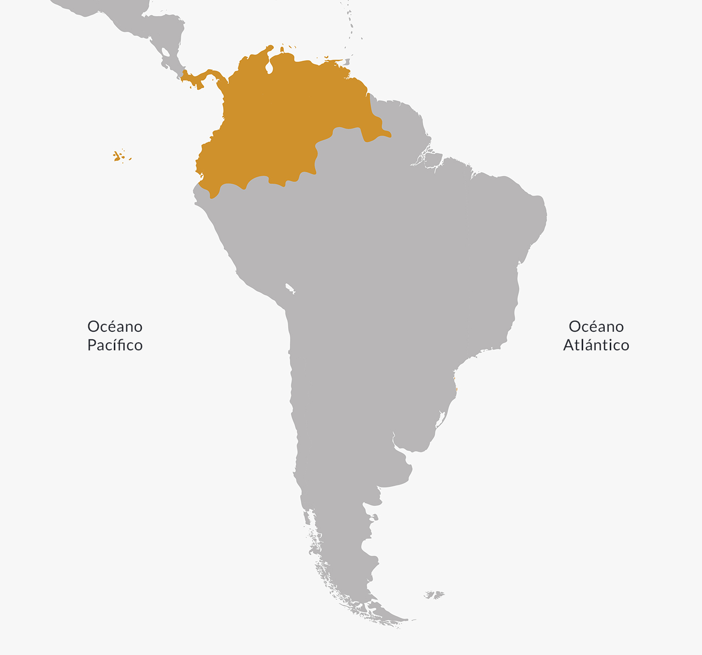 Ubicación en el mapa del virreinato de Nueva Granada.