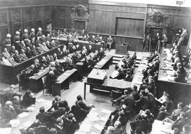 Una sesión de los juicios de Núremberg, el 30 de septiembre de 1946.