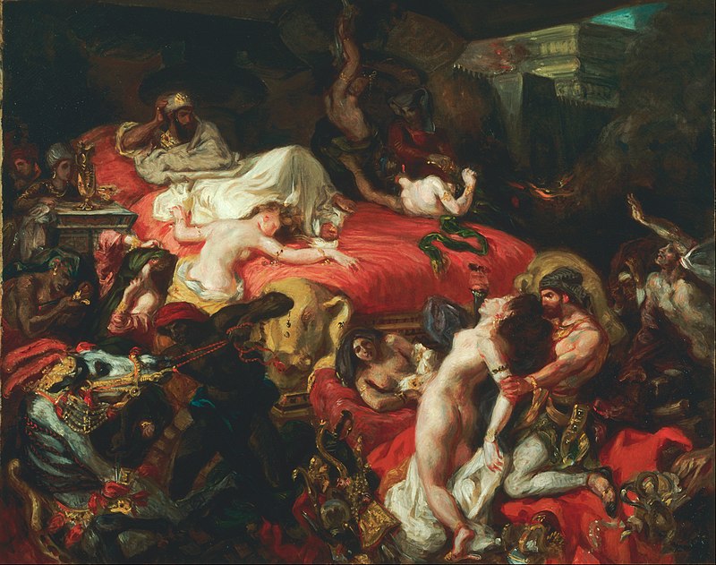 Eugène Delacroix, La muerte de Sardanápalo, 1827.
