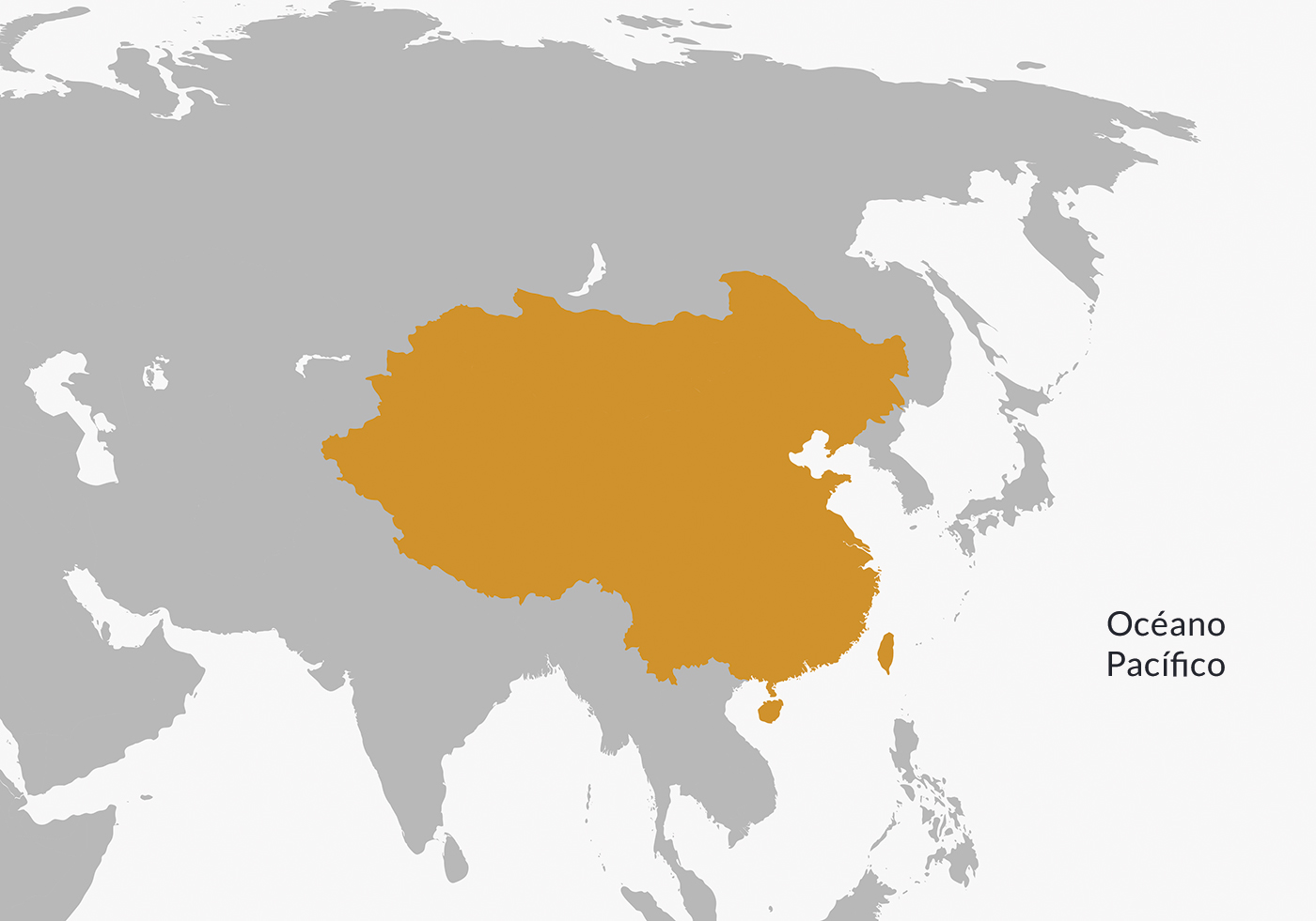 Máxima extensión territorial alcanzada por el Imperio chino en 1765, durante el gobierno de la dinastía Qing.
