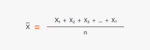 Fórmula de la media aritmética