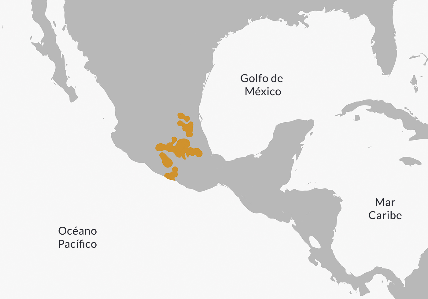 Ubicación de las etnias nahuas en México.