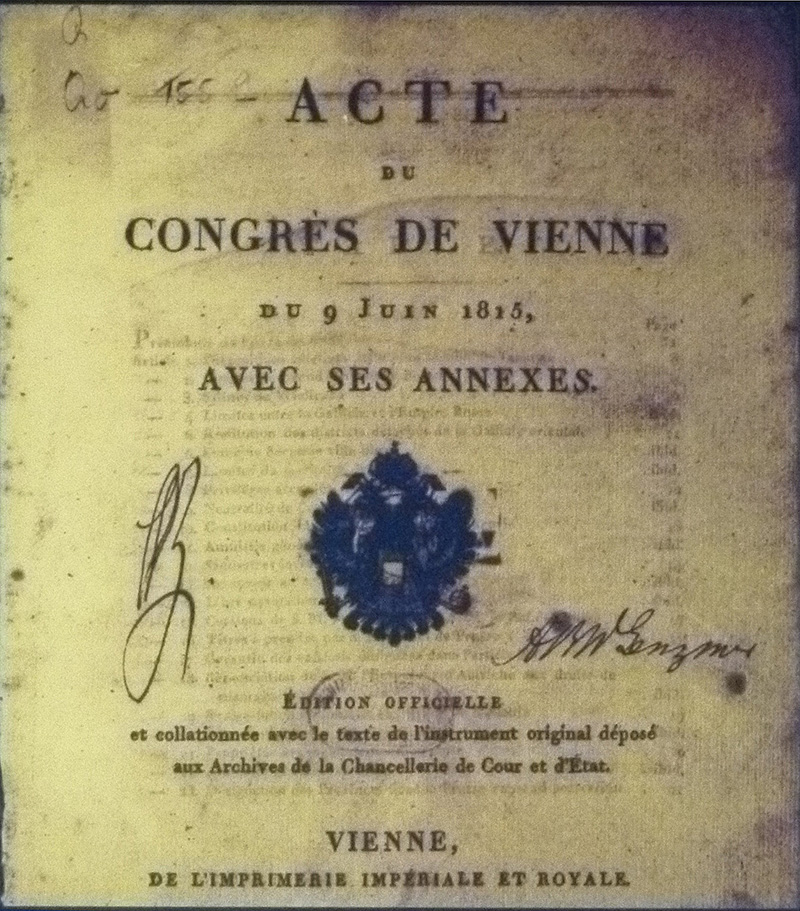 Acta final del 9 de junio de 1815.