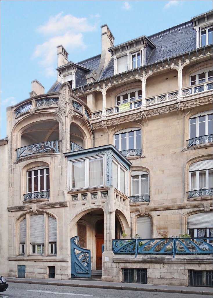 Casa Biet, de Georges Biet y Eugène Vallin, en Nancy, Francia.