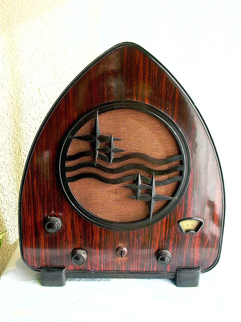 Aparato de radio Philips, 1930.