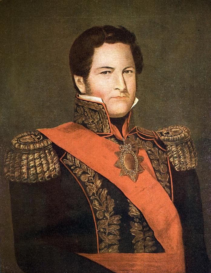 Retrato de Juan Manuel de Rosas de pintor italiano Cayetano Delcalzi.