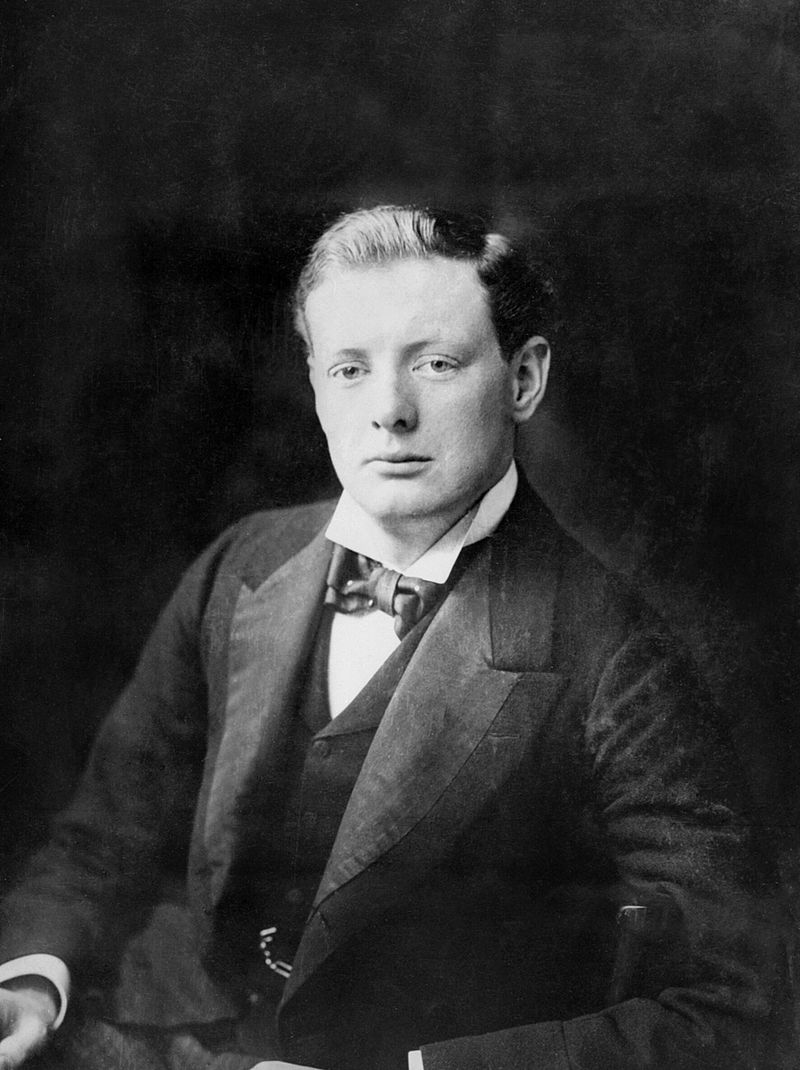 Winston Churchill en 1900.
