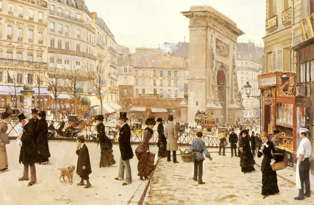 Boulevard Saint Denis, en París, 1889. Pintura de Jean Béraud.