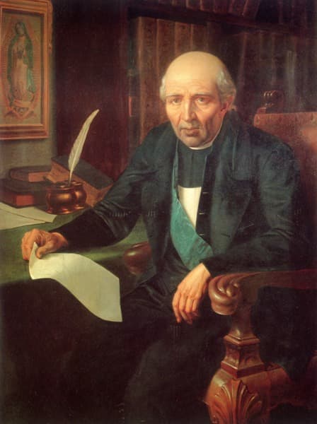 Retrato del párroco Miguel Hidalgo, realizado a principios del siglo XX.