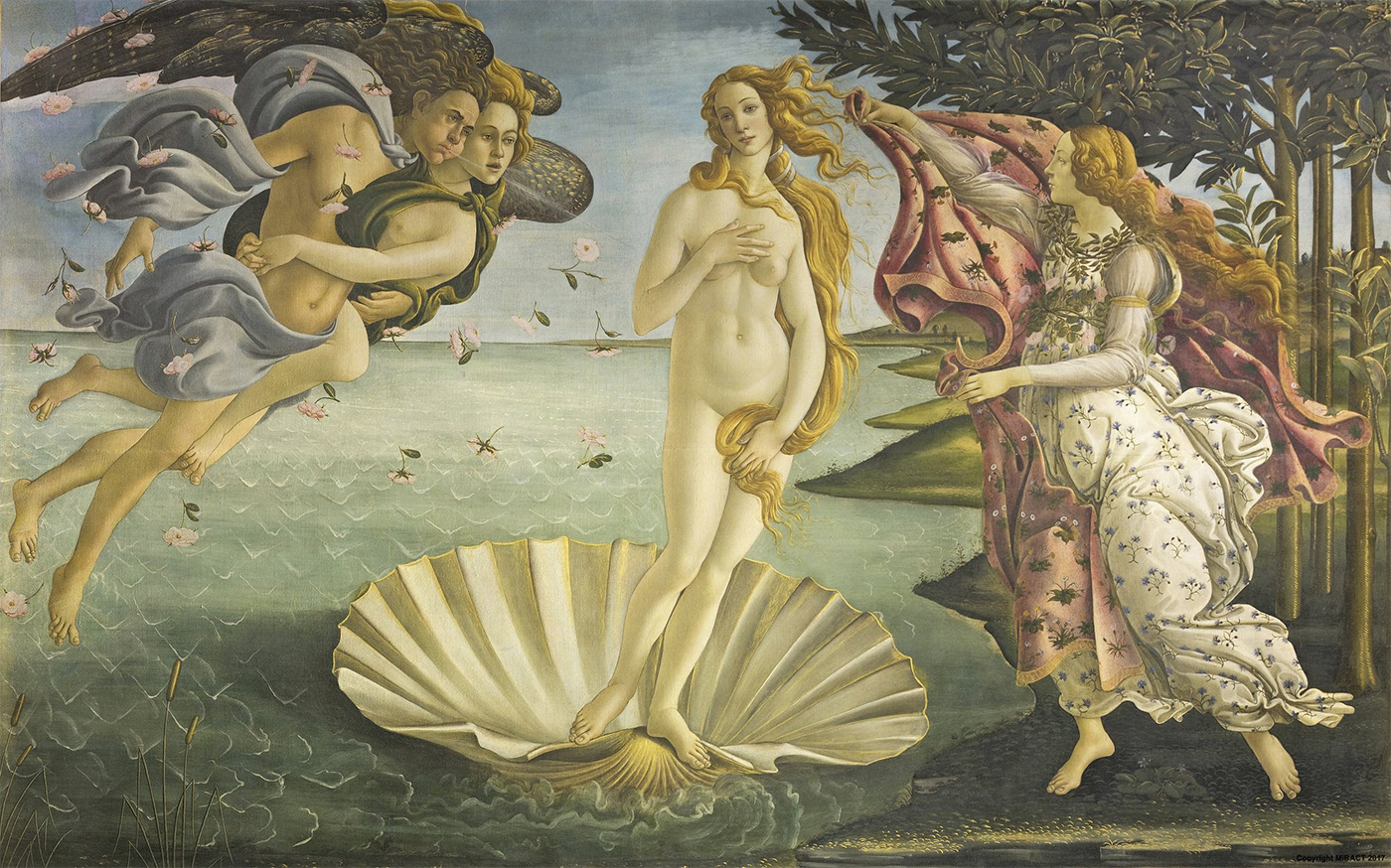Imagen del cuadro El nacimiento de Venus