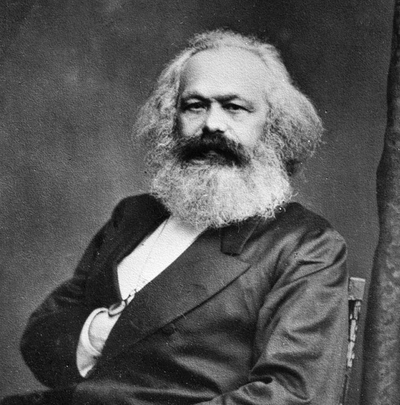 Retrato de Karl Marx realizado por el pintor y fotógrafo británico John Jabez Edwin Mayall.