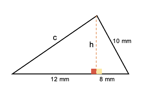 Imagen de ejercicio de Teorema de Pitágoras