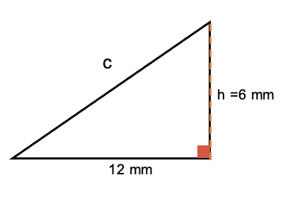 Hallar la hipotenusa en Teorema de Pitágoras.