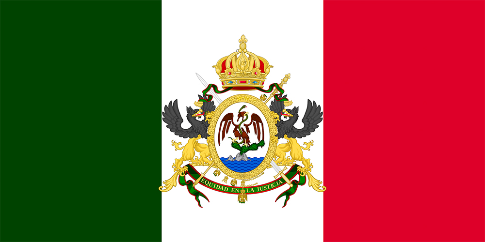 Bandera del Segundo imperio mexicano