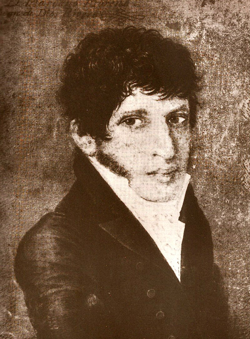 Retrato de Mariano Moreno pintado por Juan de Dios Rivera en 1808.