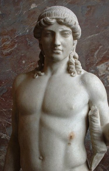 Escultura conocida como Apolo de Mantua, copia romana de un original griego, probablemente del escultor Policleto.