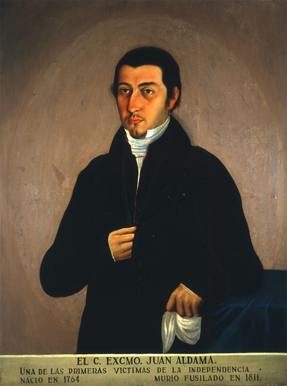 Juan Aldama, según un retrato anónimo realizado en el siglo XIX.