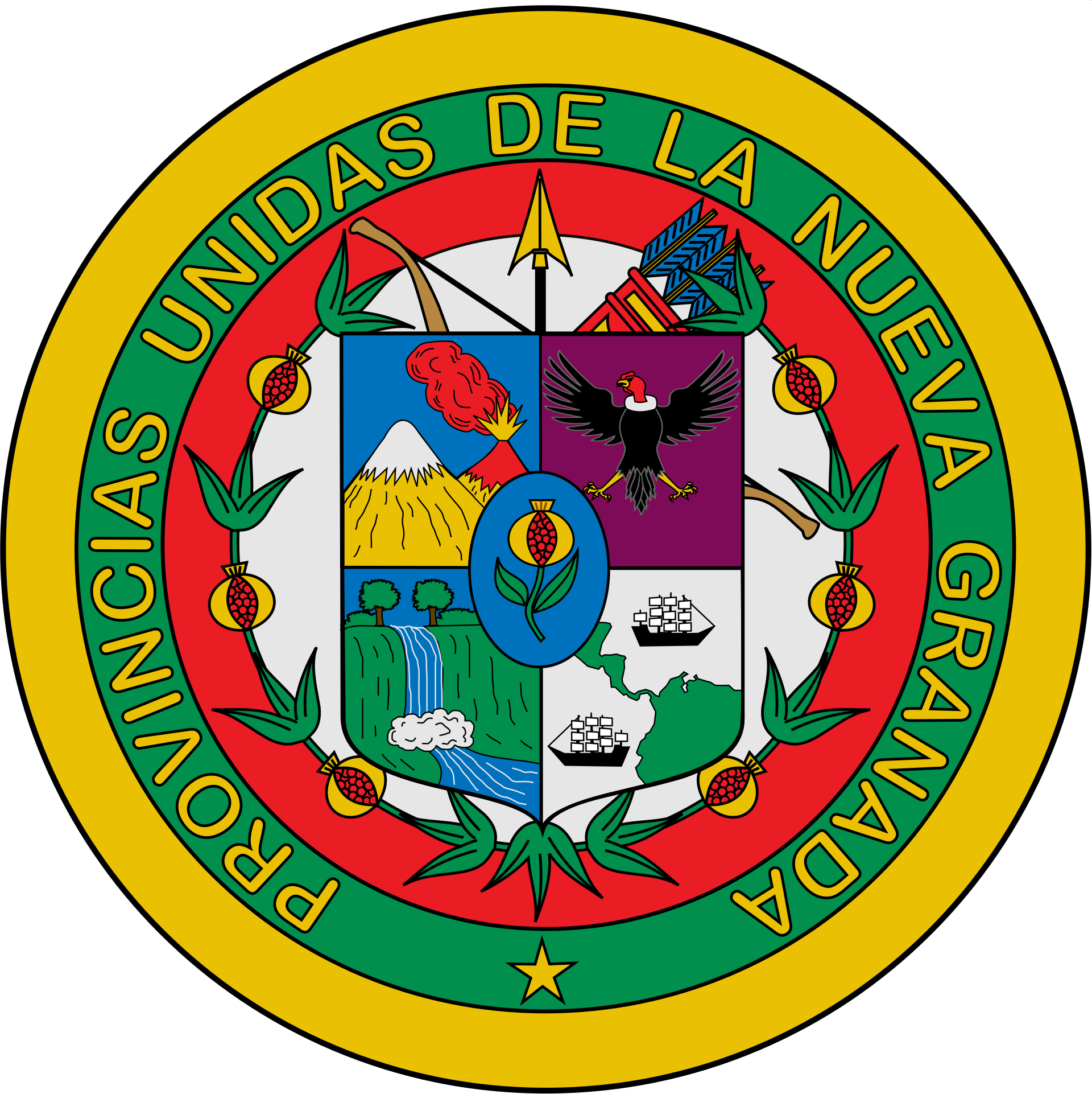 El escudo heráldico de las Provincias Unidas de la Nueva Granada es el primer escudo nacional que tuvo la actual Colombia.