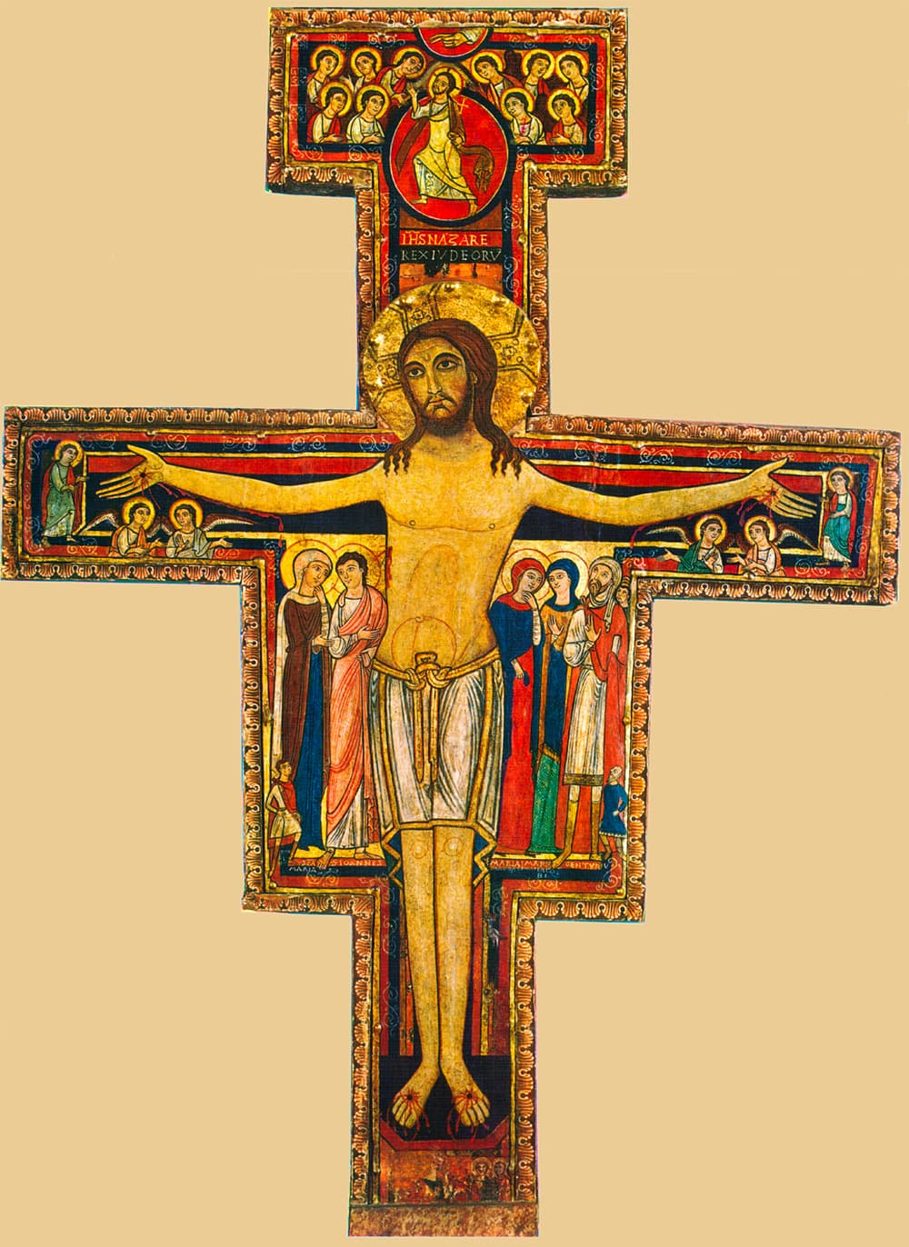 Cristo de san Damián, crucifijo del siglo XII, símbolo de los franciscanos.